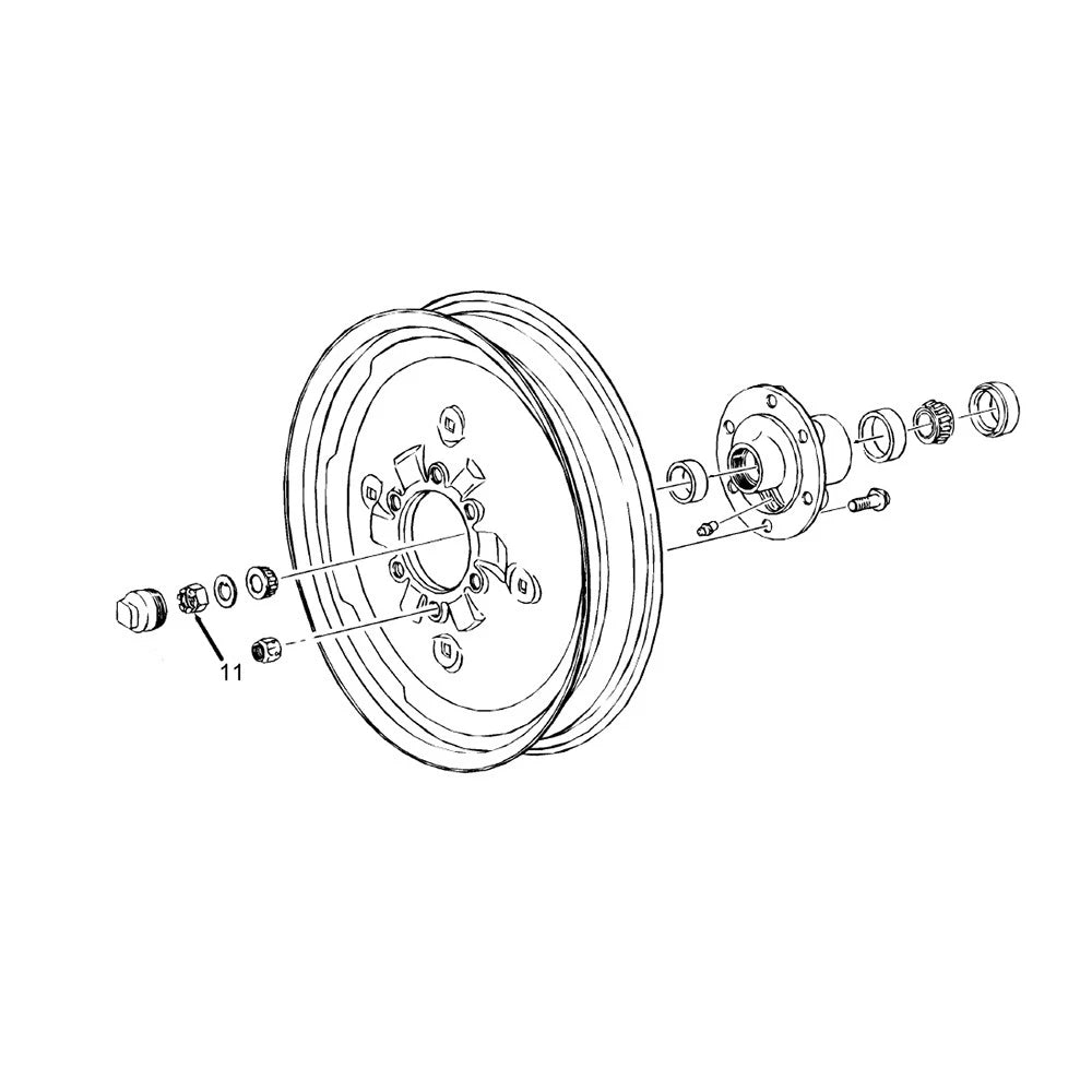 3/4" Castle Nut for Landini (Fits 3/4'' UNF Thread Size)