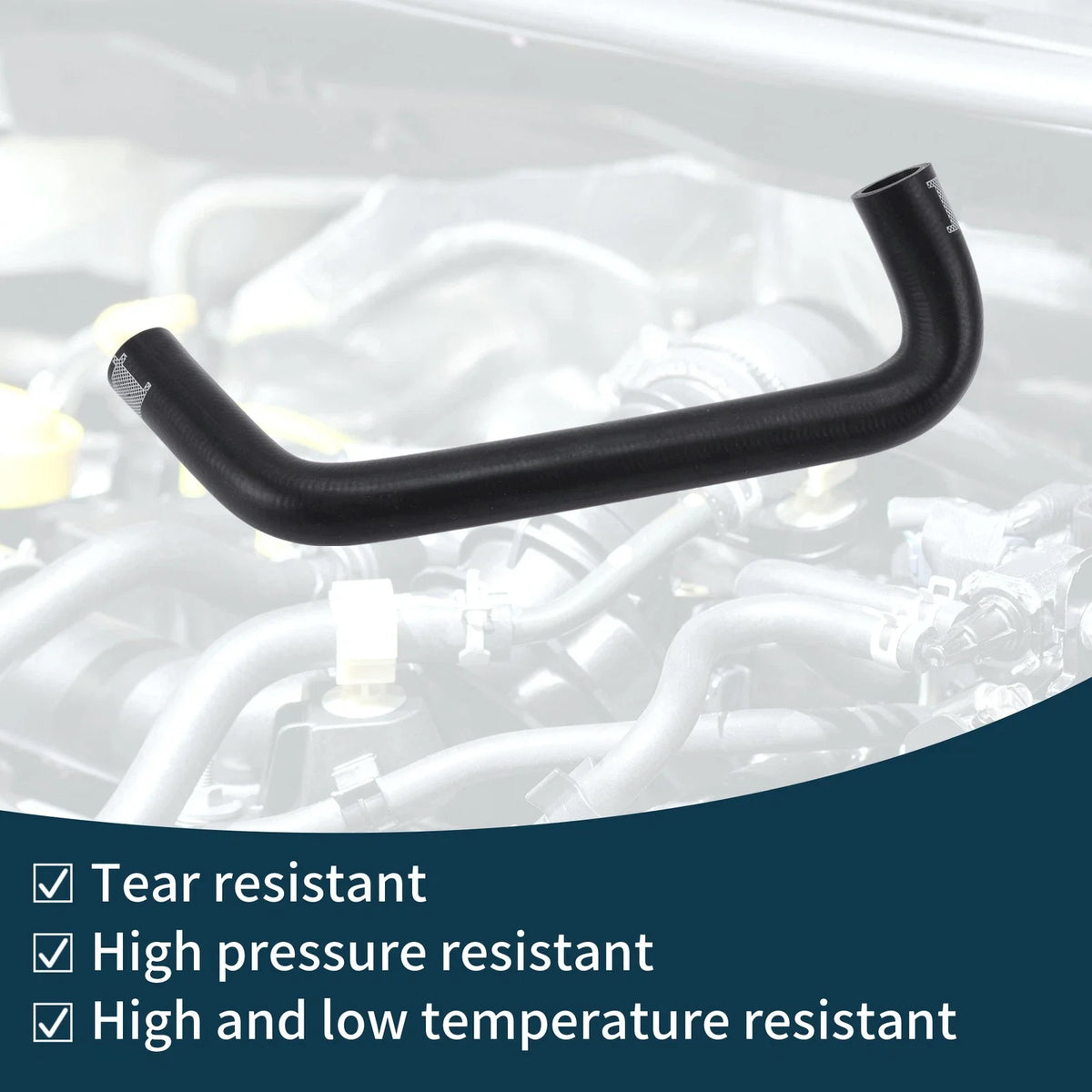 Radiator Hose for Audi Q7 4L (2007–2015) No. 7L0121157 Rubber Coolant Pipe