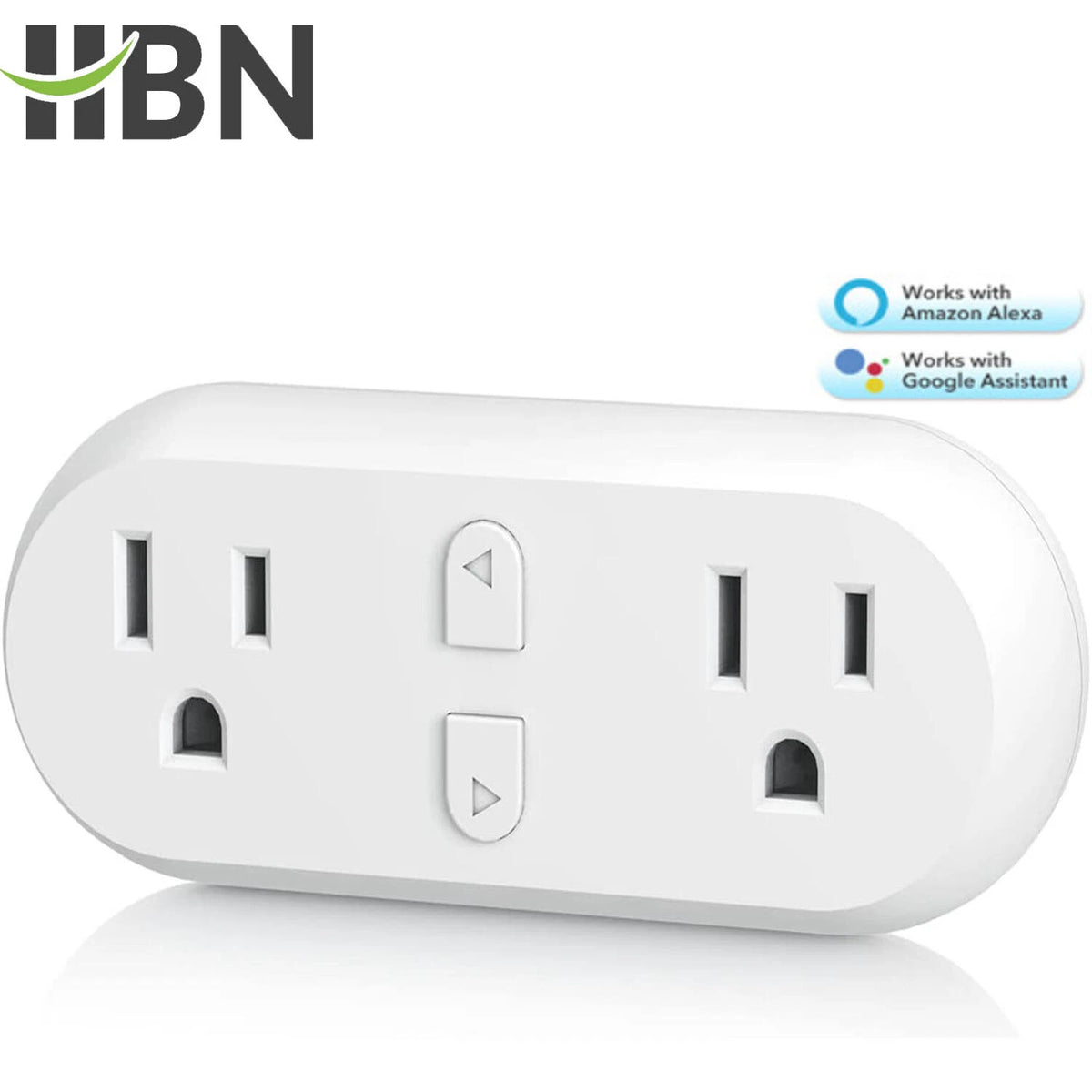 Dual Outlet Smart Plug for Alexa & Google Assistant