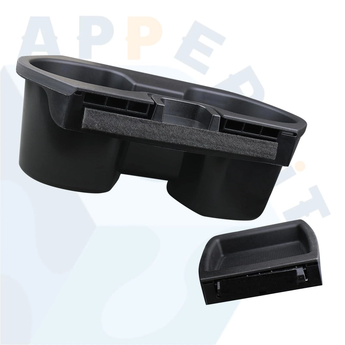 Cup Holder Insert & Coin Tray for Honda Civic Black