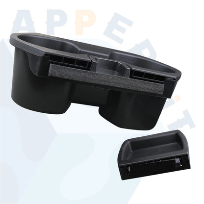 Cup Holder Insert & Coin Tray for Honda Civic Black