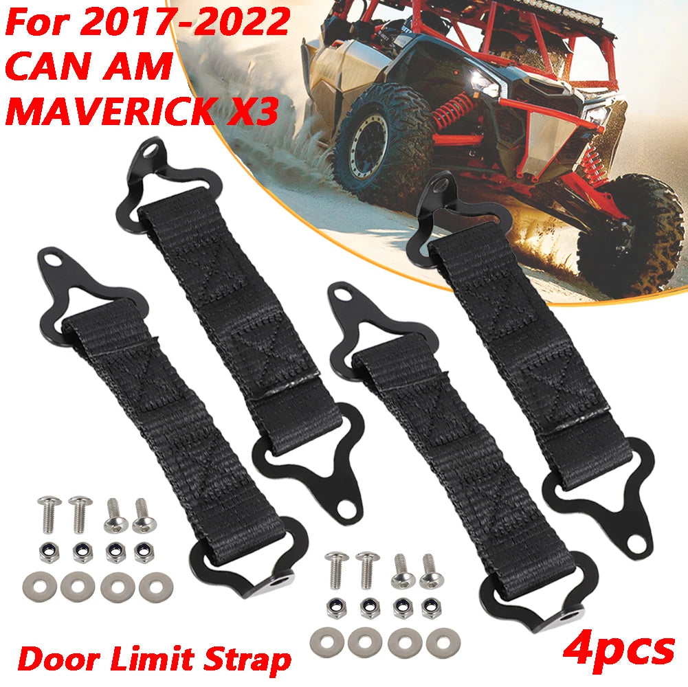Set of 4 Door Straps for Can Am Maverick X3 (2017–2022)