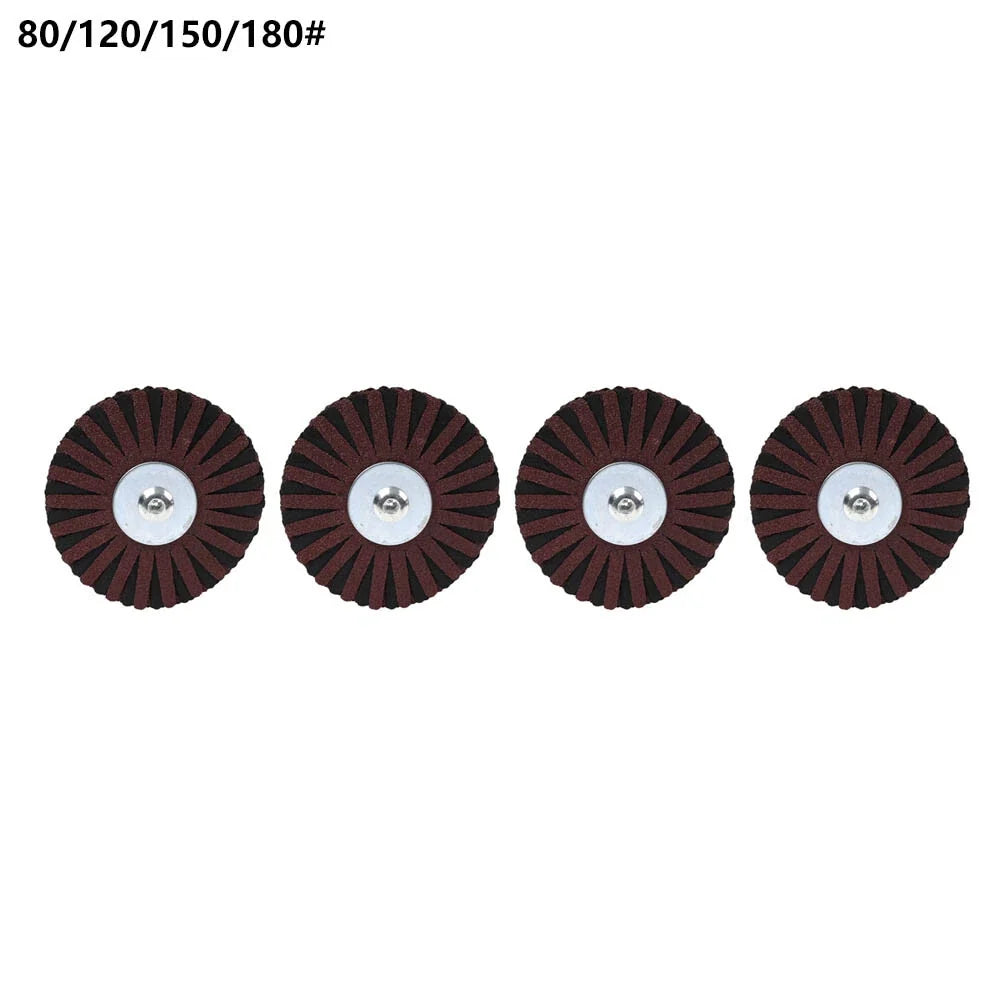 3" Cloth Flap Wheel Polishing Abrasive for Dremel Rotary Tool 80-180 Grit
