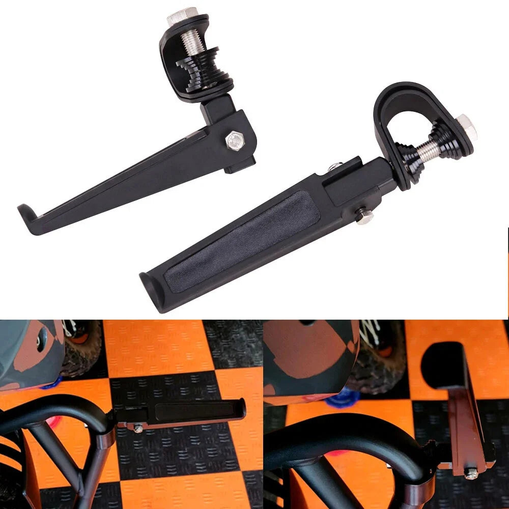 1.25 Inch Engine Guard U-Clamp Footpegs for Harley Heritage Softail FLST