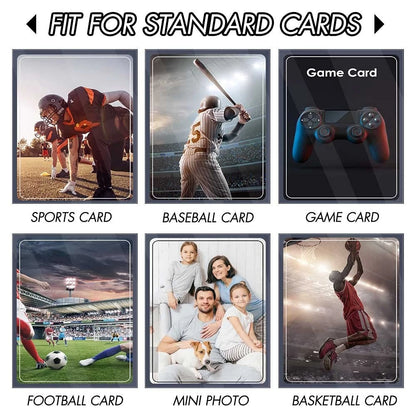 500 Pcs Black Card Sleeves Toploaders for Trading Card (No Part Numbers)