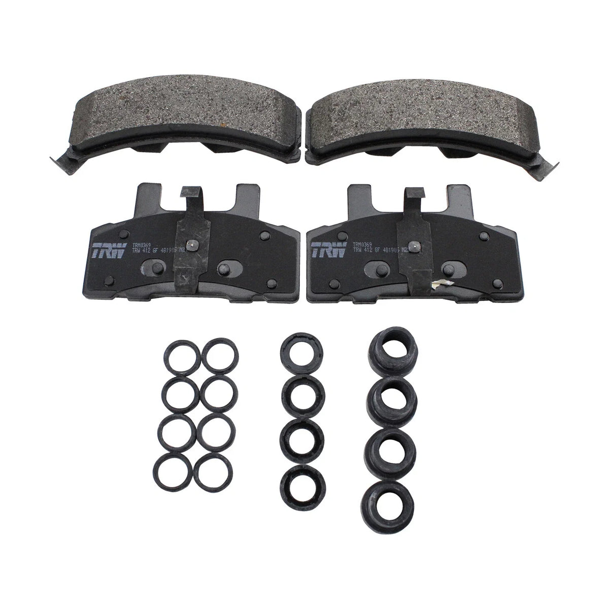 Set of 4 TRW Pro Front Metallic Brake Pads for Cadillac Chevy GMC Dodge