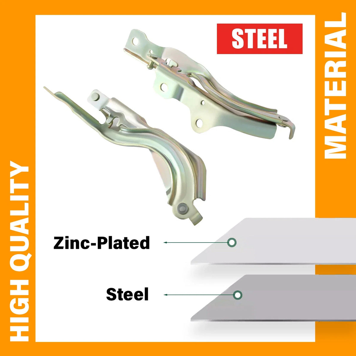 Set of 2 Hood Hinges for Sonata (2015–2019)