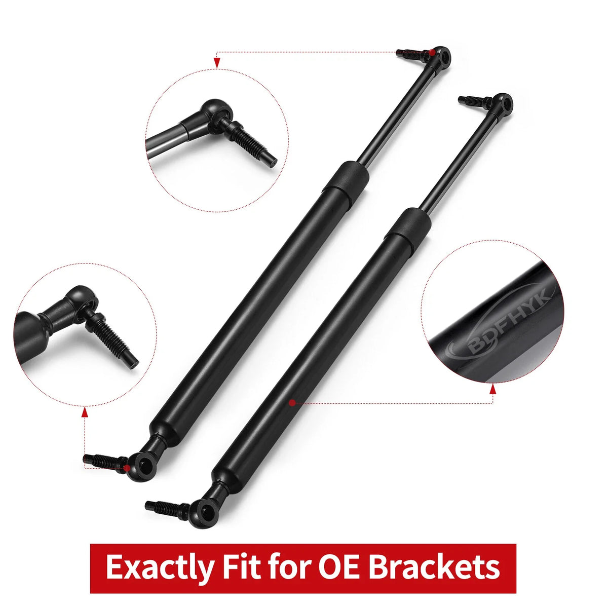 Front Hood Lift Shock Supports for Jeep Grand Cherokee (1999–2004)