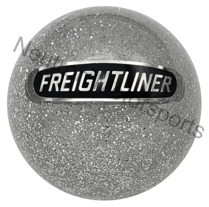 Clear Silver Glitter Flake Gear Shift Knob for Freightliner (Vintage Style)