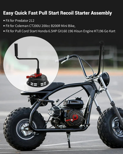 Pull Start Assembly for Predator 212 & Coleman Mini Bikes