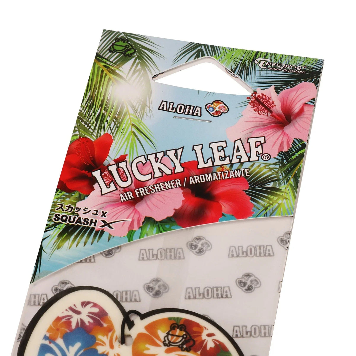 Hanging Air Freshener for Auto Home Office - Tree Frog Lucky Leaf Squash X Scent