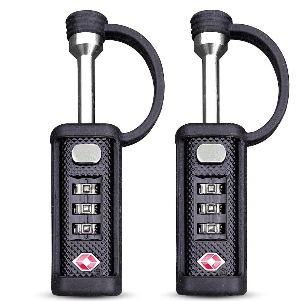 TSA Approved Tactical Gun Case Lock with Protective Rubber Sleeve