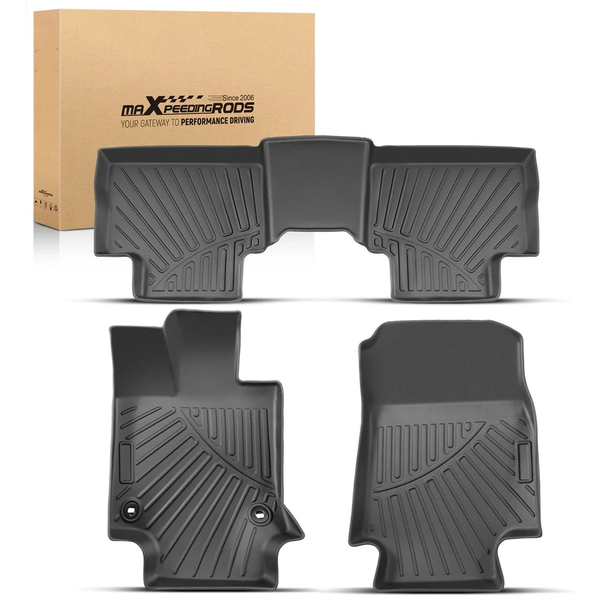 TPE Floor Mats for Toyota RAV4 Hybrid (2019–2024) All Weather Rubber