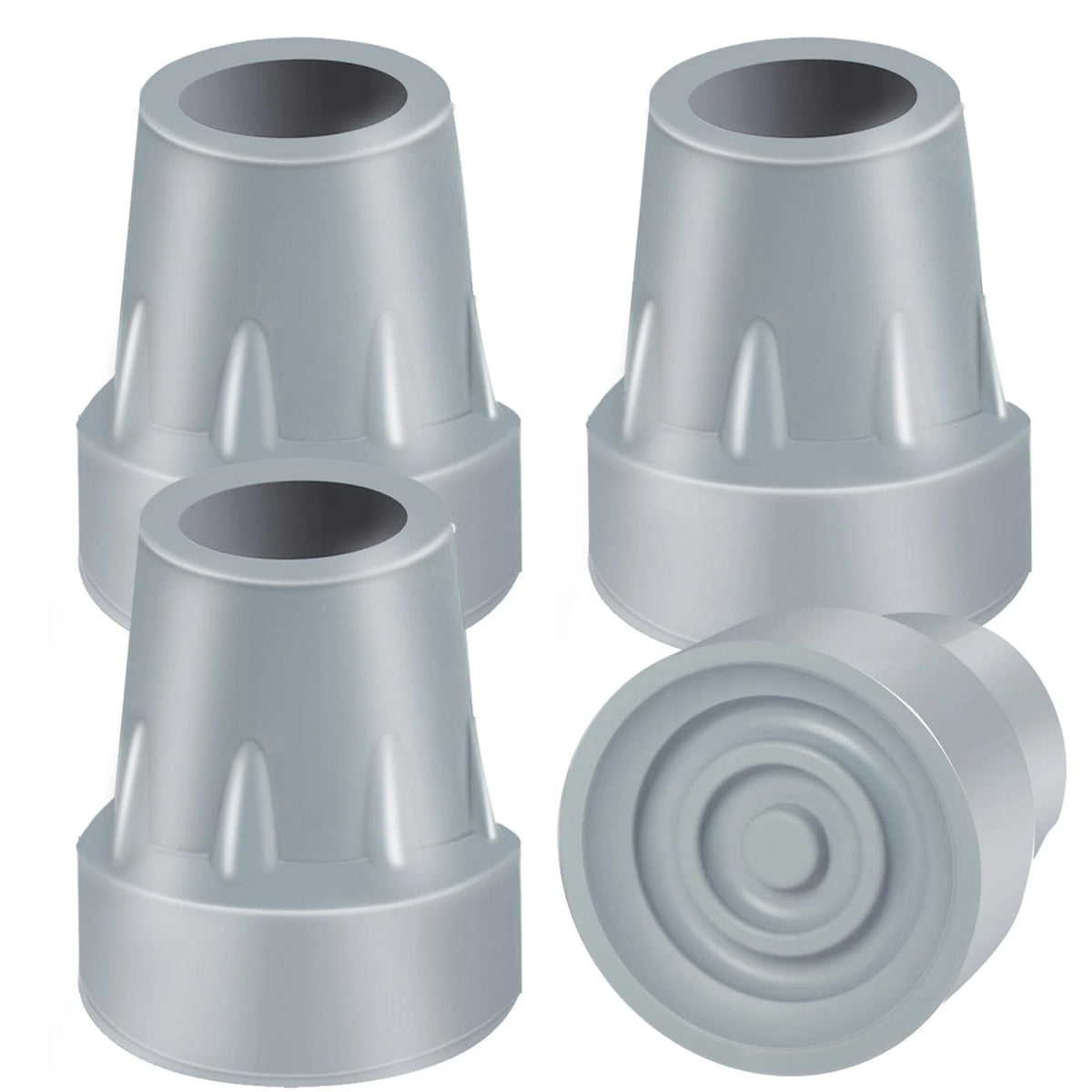 4 Pack Crutch Tips for Cane (7/8 Inch Heavy Duty Rubber)