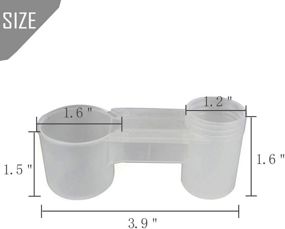 Pet Bird Feeder Drinker Cup for Poultry, Dove, Pigeon, Quail