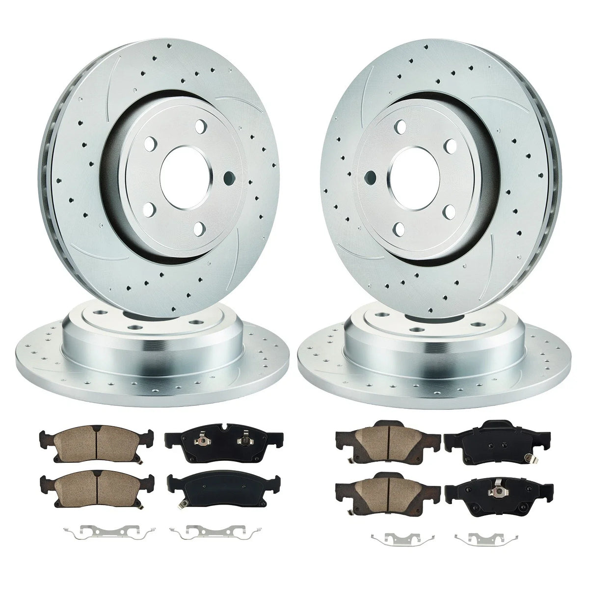 Brake Rotor and Pad Kit for Dodge Durango and Jeep Grand Cherokee (2011–2020)