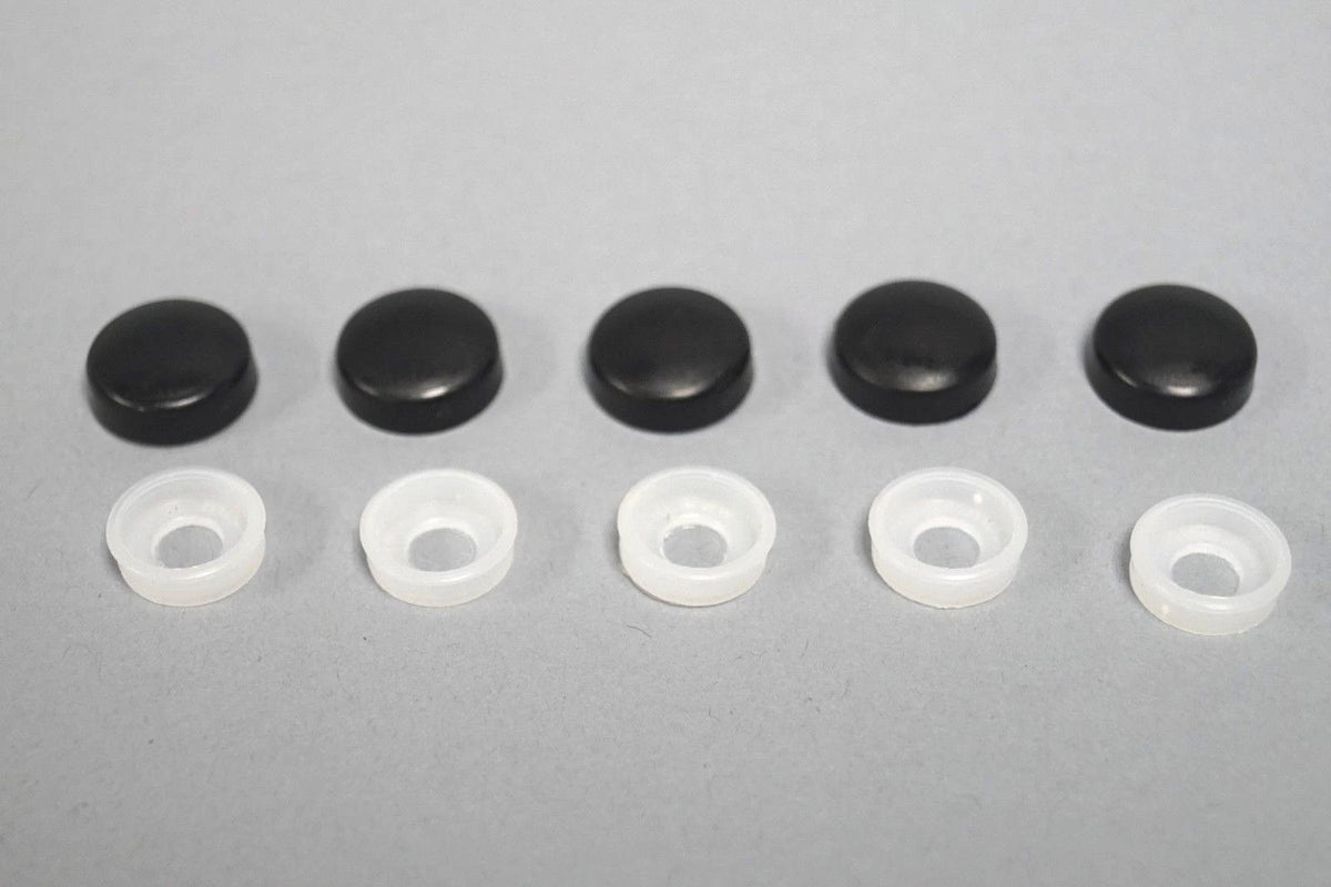 Set of 5 Windshield Snap Caps w/ Washers for Arctic Cat Snowmobile (OEM 0124-054)