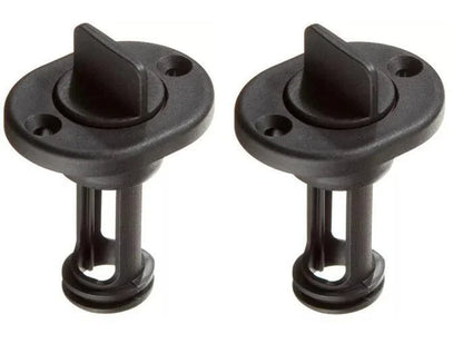 2X Retained Screw Type Nylon Drain Plug for Boats (Fits 1 Inch Holes)