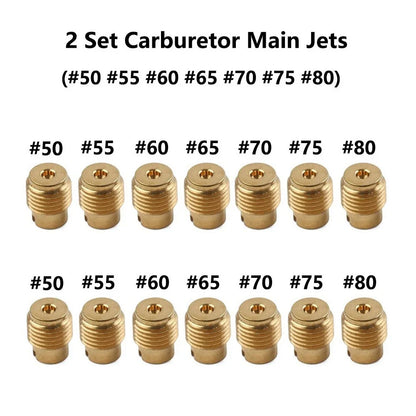 14pcs Carburetor Main Jet #50-#80 for Honda GX160 GX200 Predator 212cc