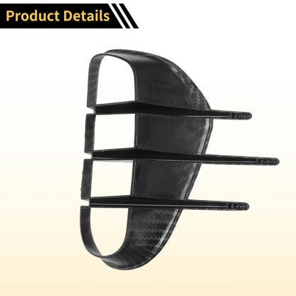Set of 2 Fog Light Cover Trim for Kia Stinger (2018–2023) Carbon Fiber Black