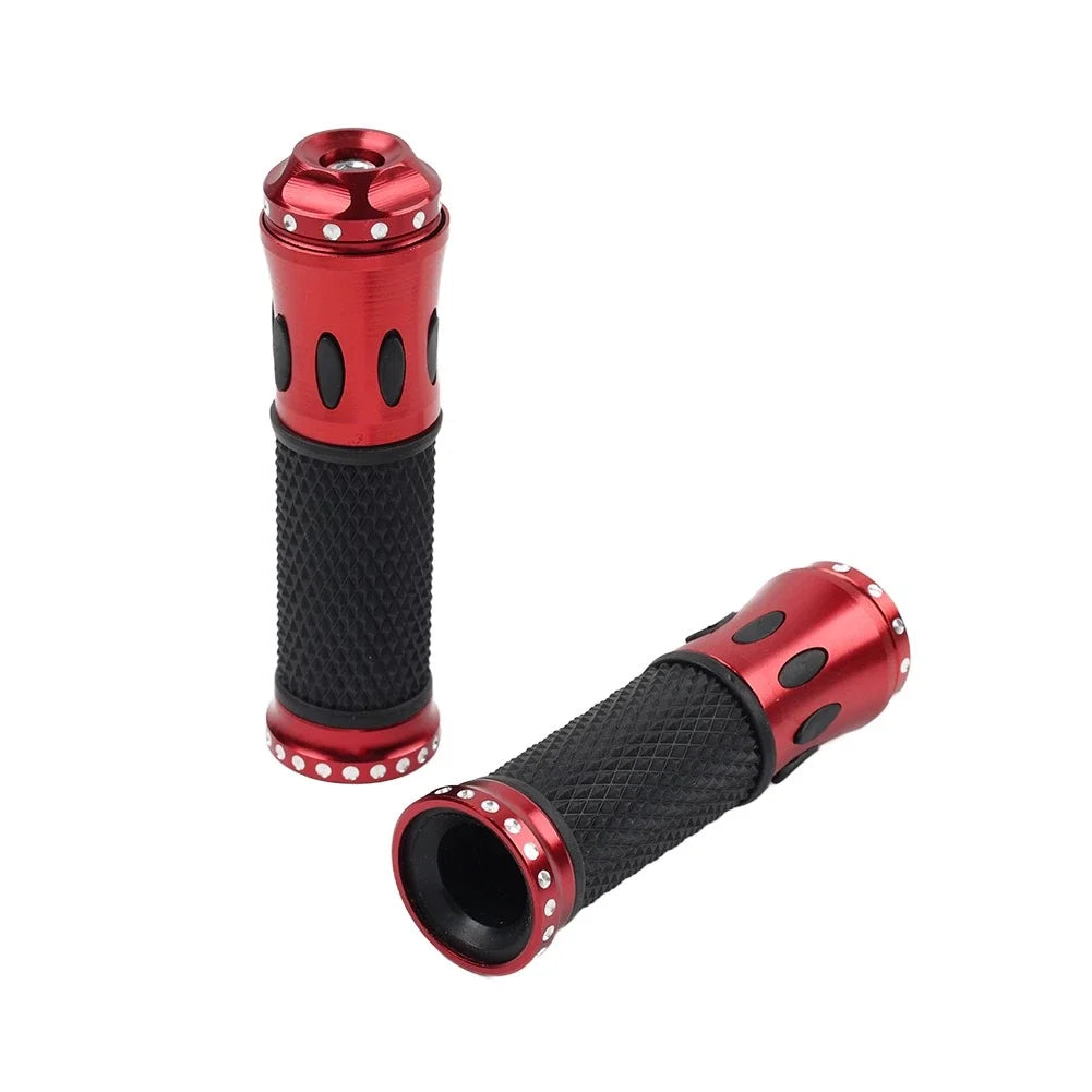 7/8" Motorcycle Handlebar Grips for Honda Yamaha Suzuki (Fit All Models)