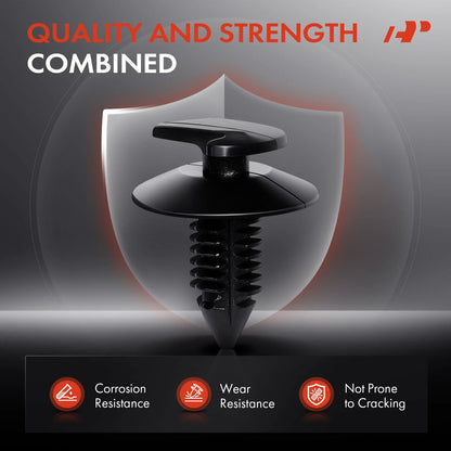 20Pcs 8mm Nylon Door Trim Panel Clip Retainer for Jeep Wrangler (2007–2023)