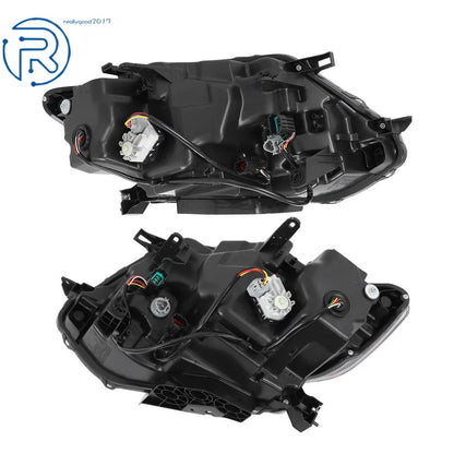 Set of 2 LED Headlight Assembly for Nissan Rogue (2014–2016) Chrome Housing