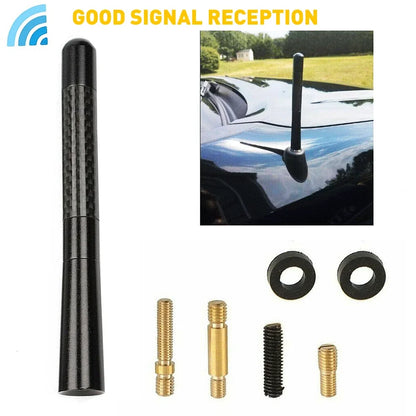 Black Bullet Antenna 50 Cal for Chevy Silverado, Dodge Ram, Ford F150, F250 (2000–2023)