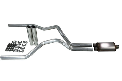 Dual Exhaust Kit for Chevy GMC 1500 Truck (1996–1999) Stainless Tips