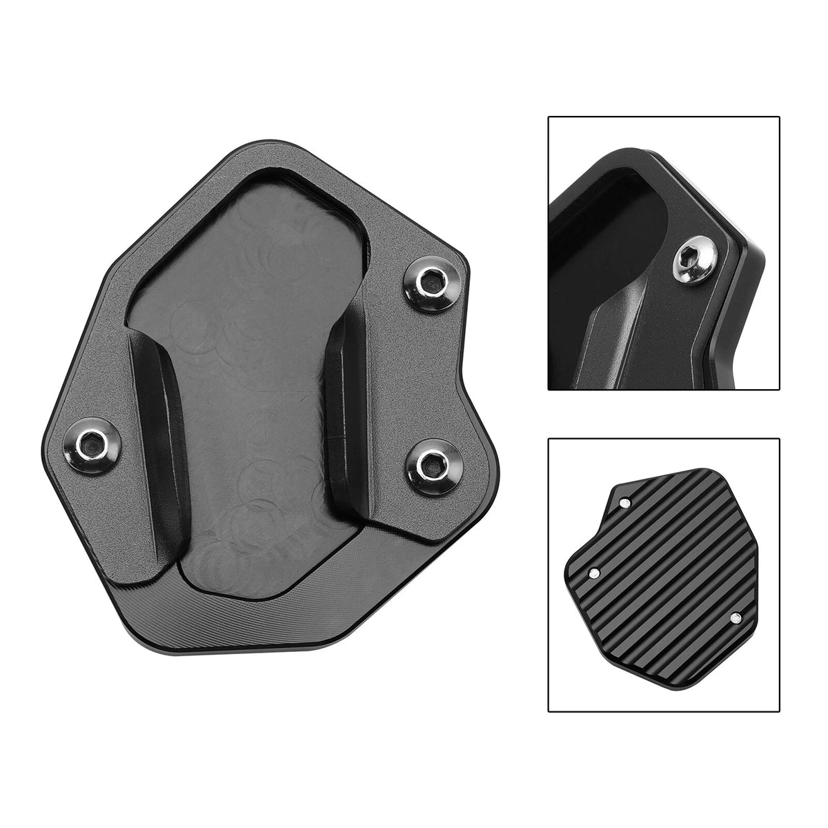 Kickstand Enlarger Plate Pad for Tiger 800/XC/XCA/XR/XRT (2010–2020) KSP-204-BLK