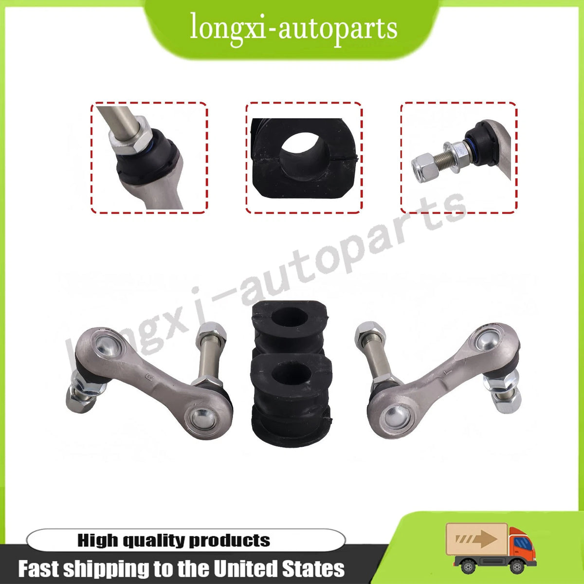Front Stabilizer Sway Bar Links w/ Bushing for Infiniti G35 G37 M37 (2003–2013)