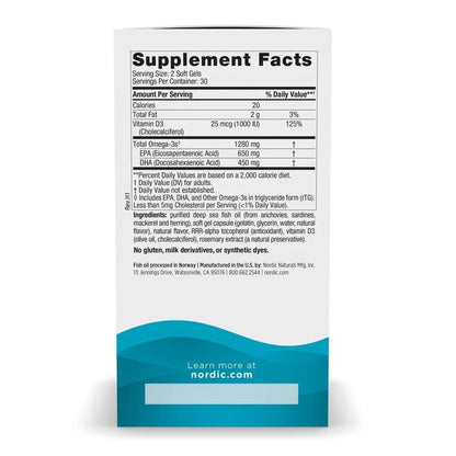 Ultimate Omega-D3 for Nordic Naturals (60 Count)