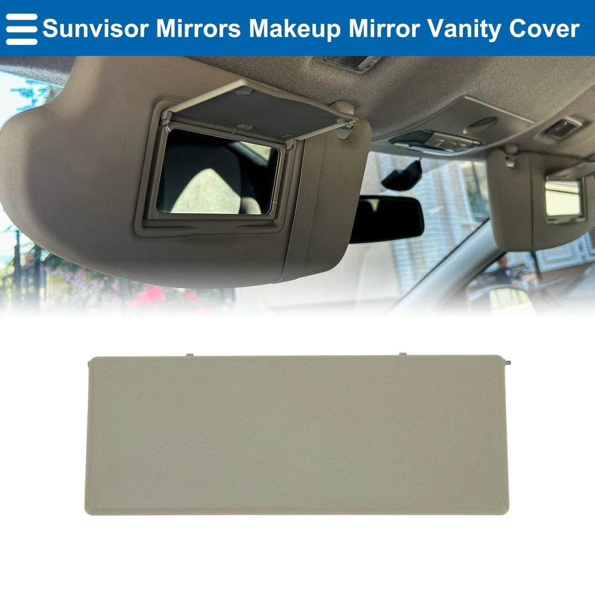 Sun Visor Mirror Cover for Buick Envision (2014–2021) No. 23196443 Beige