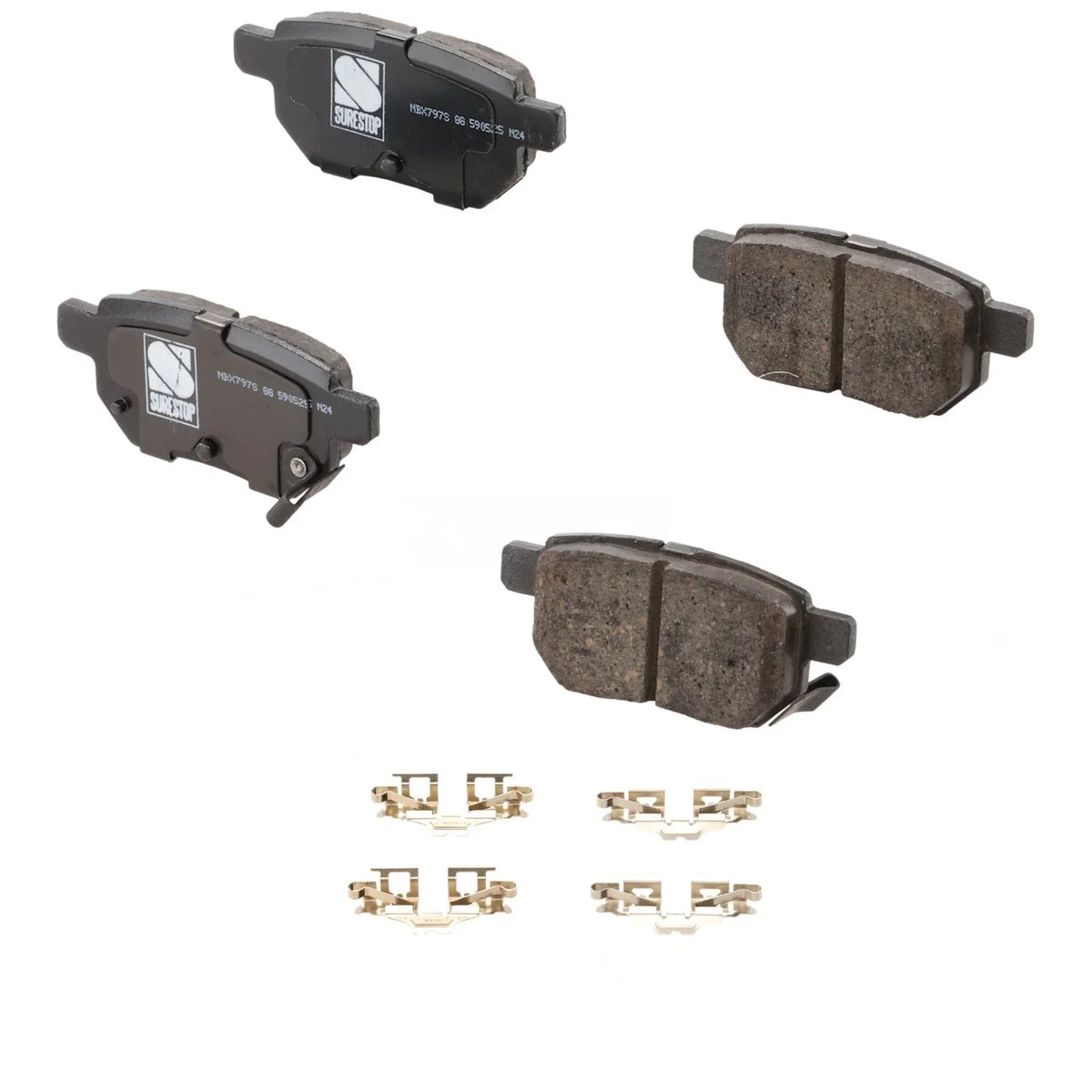 Brake Pad Set for Toyota Yaris (2012–2013) Rear Ceramic FWD