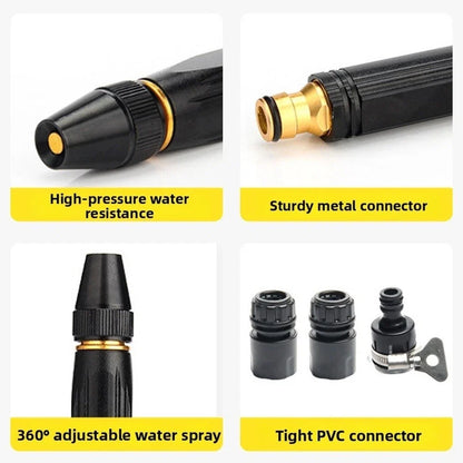 2X Alloy Car Wash Nozzle with Nipple Connector for Garden Hose
