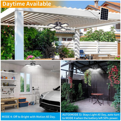 176LED Solar Shed Light for Outdoor Indoor Use