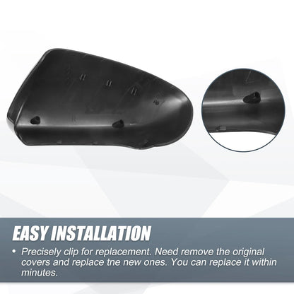 Right Side Mirror Cover Cap for Nissan Qashqai J10 (2007–2014) Matte Black