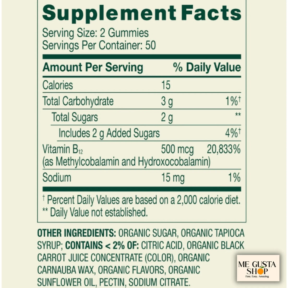 B12 500 mcg Gummies for Spring Vallley (100 Count) Raspberry Flavor