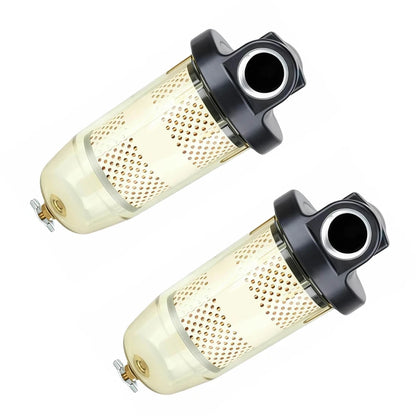 2X 496 Fuel Tank Filter with 1” NPT Top Cap Assembly for Gasoline Diesel