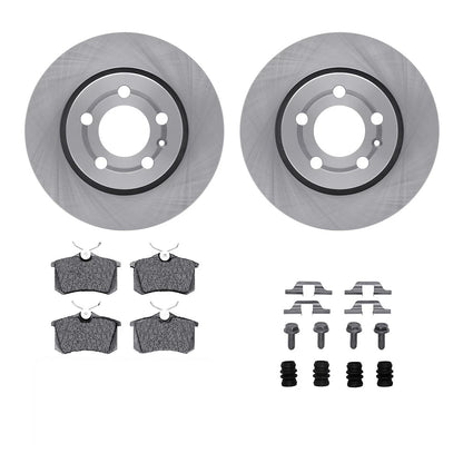 Set of 2 Brake Disc and Pad Kits for Volkswagen Golf Jetta (2003–2006) WFWH1-74037