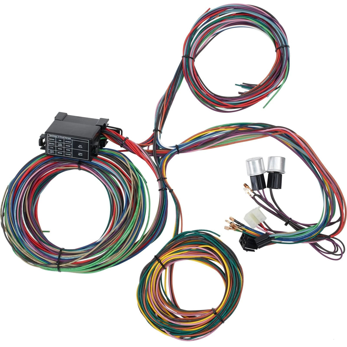 12-Circuit Mini-Fuse Wiring Harness for Hot Rods (9100416)