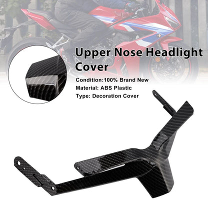 Front Upper Nose Headlight Cover Fairing for Honda CBR650R (2024–2025) Carbon A9