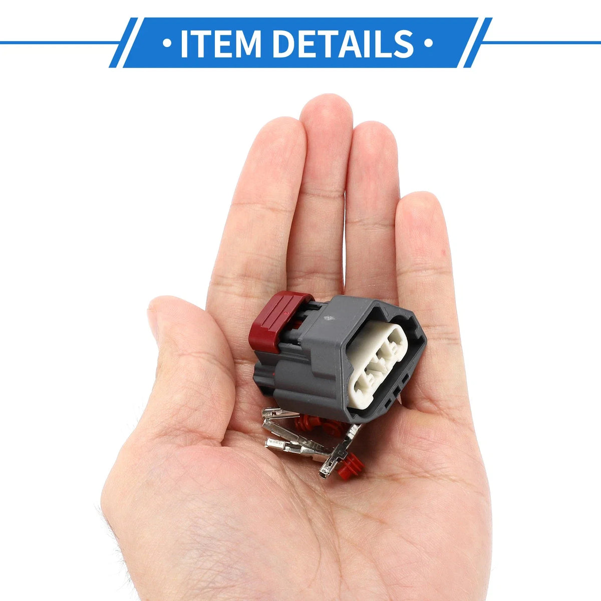 Set of 4 Pin Air Pressure Sensor Connector Plugs for Ford Mazda (No. 4S4Z9F479AA)