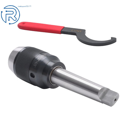 Keyless Steel Drill Chuck 1/32"-1/2" Taper 3 MT3 Integral Shank