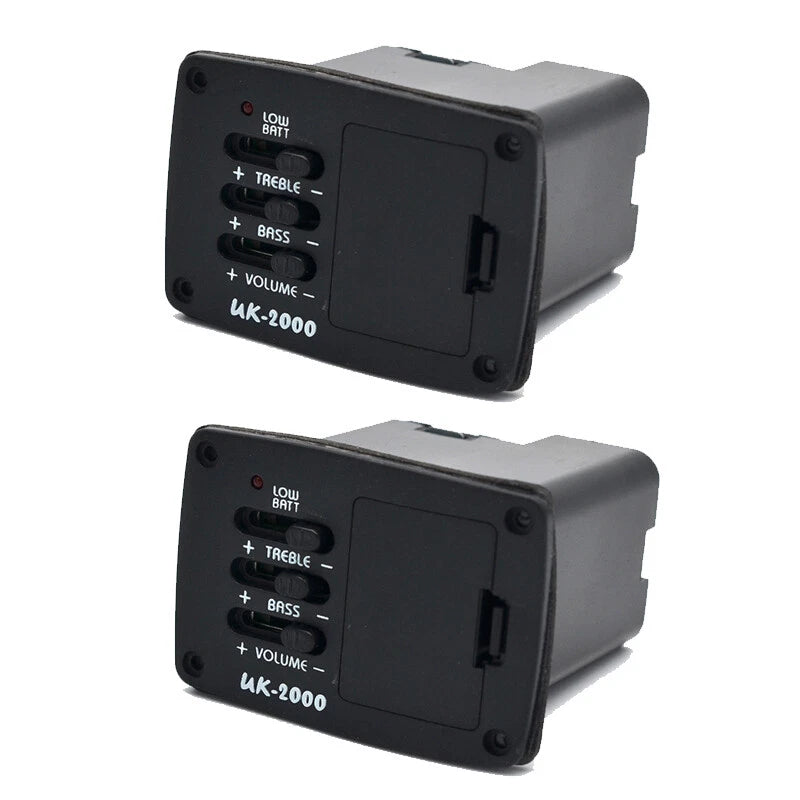 2X Belcat Spiral Piezo Cable Pickup EQ & Preamp Kit for Ukulele (UK-2000)