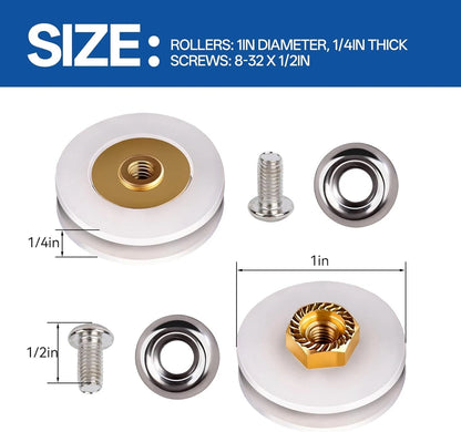 2Pcs Screen Door Rollers for Marvin Top Hung Screen Doors