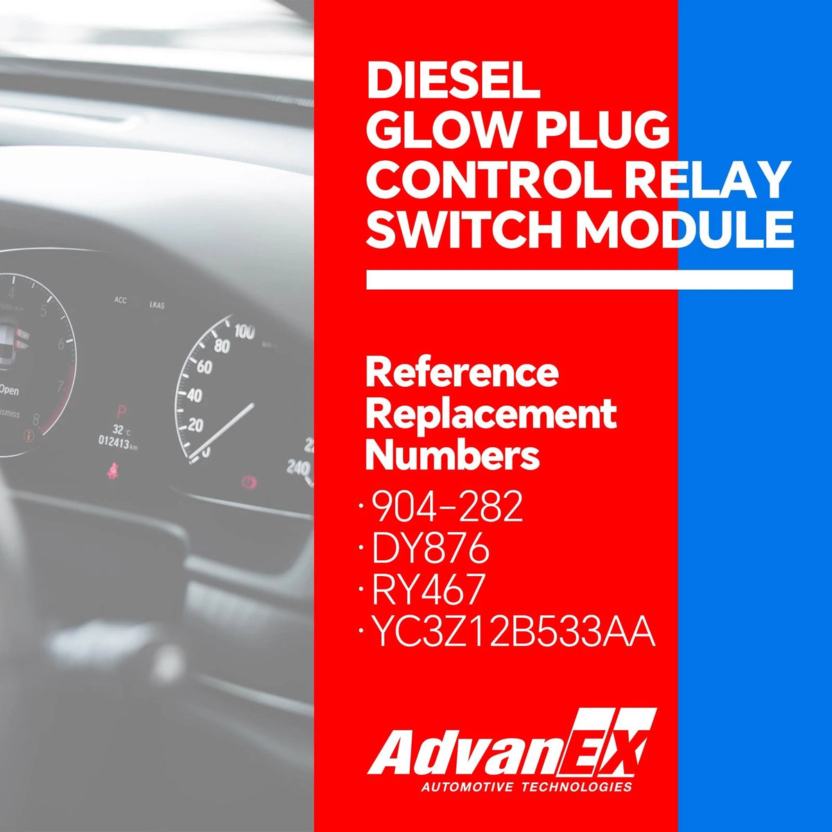 Glow Plug Control Relay Switch Module for Ford
