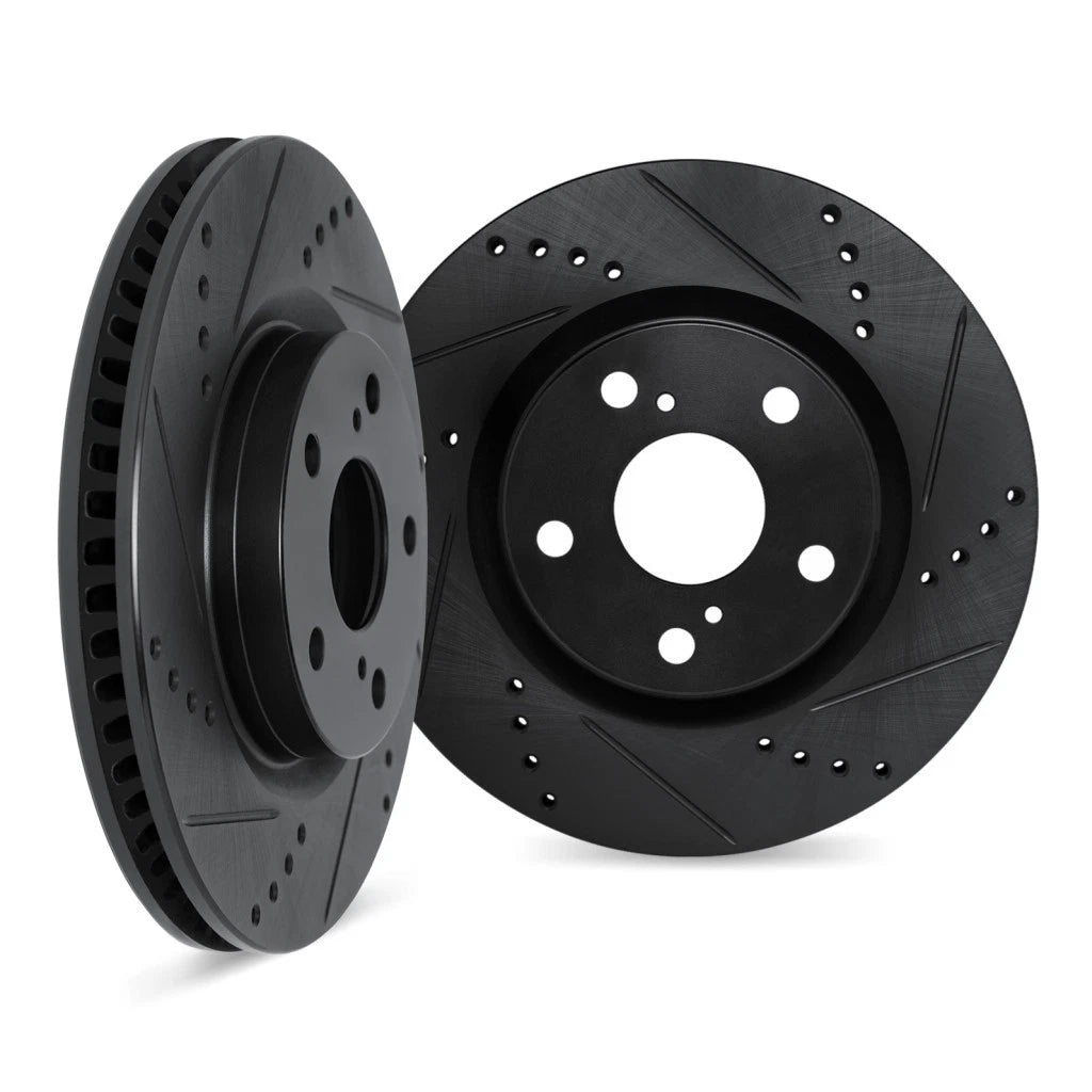 Rotor Set for Cadillac CTS (2008–2019) ALX-PAU-DF-8002-46038-CLA2, Drilled & Slotted