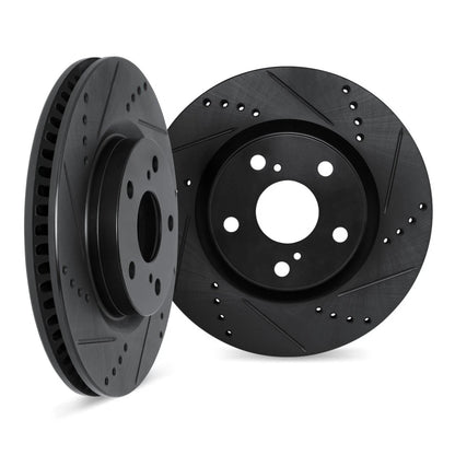 Rotor Set for Cadillac CTS (2008–2019) ALX-PAU-DF-8002-46038-CLA2, Drilled & Slotted