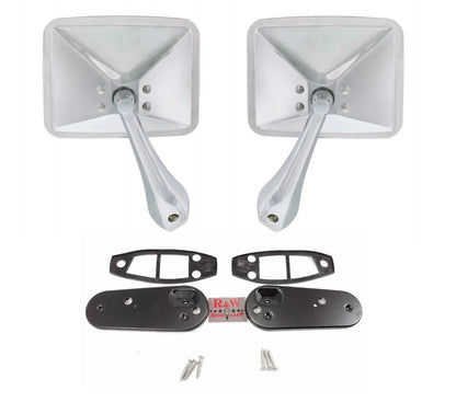 Outside Rearview Door Mirrors Chrome Pair for 1970–1972 Chevy Truck
